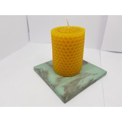 Candles Set of candles Set of beeswax candles Set of candles with holders Set of candles and holders handmade Handmade