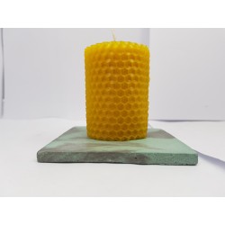 Candles Set of candles Set of beeswax candles Set of candles with holders Set of candles and holders handmade Handmade