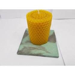 Candles Set of candles Set of beeswax candles Set of candles with holders Set of candles and holders handmade Handmade