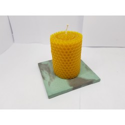 Candles Set of candles Set of beeswax candles Set of candles with holders Set of candles and holders handmade Handmade