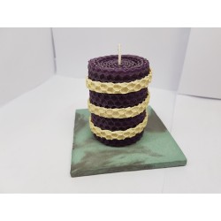 Candles Set of candles Set of beeswax candles Set of candles with holders Set of candles and holders handmade Handmade