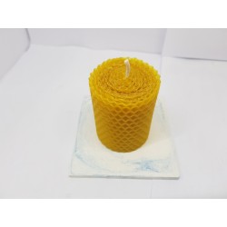 Candles Set of candles Set of beeswax candles Set of candles with holders Set of candles and holders handmade Handmade