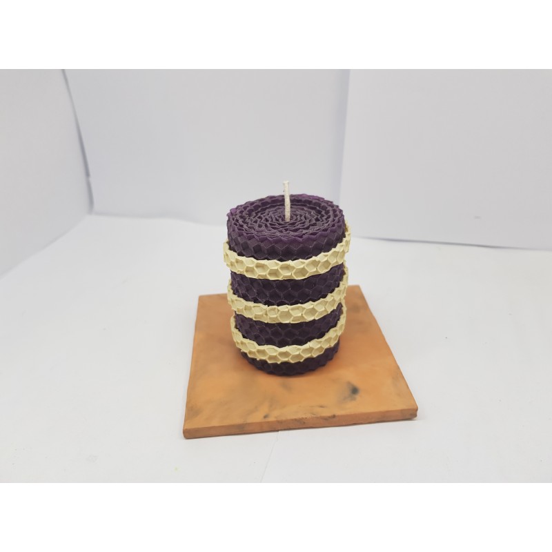 Candles Set of candles Set of beeswax candles Set of candles with holders Set of candles and holders handmade Handmade