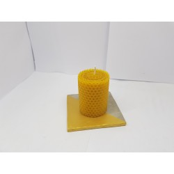 Candles Set of candles Set of beeswax candles Set of candles with holders Set of candles and holders handmade Handmade