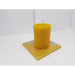 Candles Set of candles Set of beeswax candles Set of candles with holders Set of candles and holders handmade Handmade