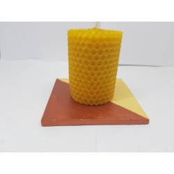 Candles Set of candles Set of beeswax candles Set of candles with holders Set of candles and holders handmade Handmade