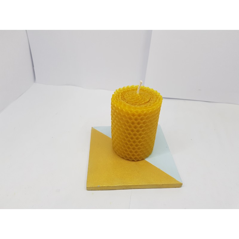 Candles Set of candles Set of beeswax candles Set of candles with holders Set of candles and holders handmade Handmade