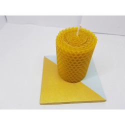 Candles Set of candles Set of beeswax candles Set of candles with holders Set of candles and holders handmade Handmade