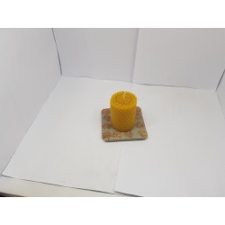 Candles Set of candles Set of beeswax candles Set of candles with holders Set of candles and holders handmade Handmade