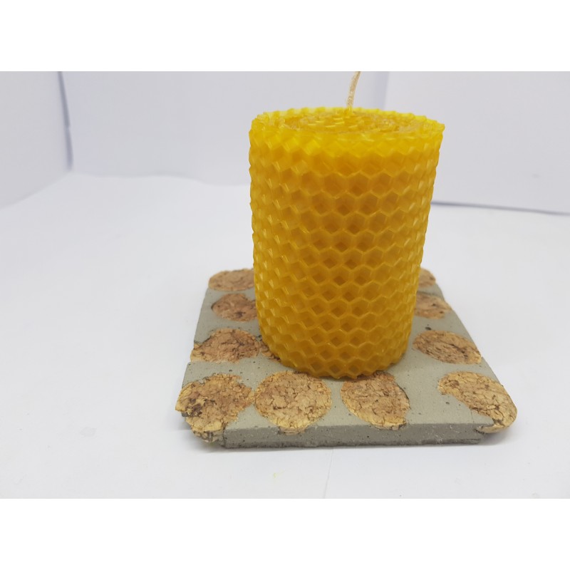 Candles Set of candles Set of beeswax candles Set of candles with holders Set of candles and holders handmade Handmade