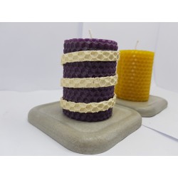 Candles Set of candles Set of beeswax candles Set of candles with holders Set of candles and holders handmade Handmade