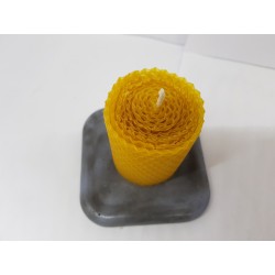 Candles Set of candles Set of beeswax candles Set of candles with holders Set of candles and holders handmade Handmade