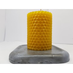 Candles Set of candles Set of beeswax candles Set of candles with holders Set of candles and holders handmade Handmade