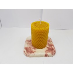 Candles Set of candles Set of beeswax candles Set of candles with holders Set of candles and holders handmade Handmade