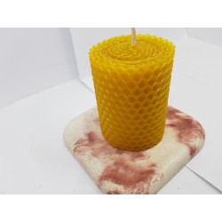 Candles Set of candles Set of beeswax candles Set of candles with holders Set of candles and holders handmade Handmade