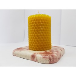 Candles Set of candles Set of beeswax candles Set of candles with holders Set of candles and holders handmade Handmade