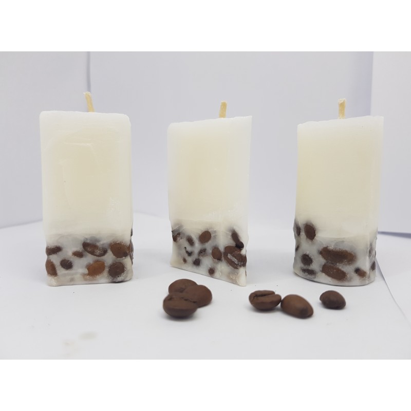 Set of coffee candles Set of coffee candles Set of candles with coffee aroma Set of candles with coffee beans