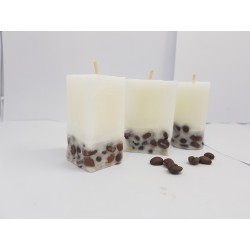 Set of coffee candles Set of coffee candles Set of candles with coffee aroma Set of candles with coffee beans