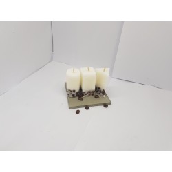 Set of coffee candles Set of coffee candles Set of candles with coffee aroma Set of candles with coffee beans