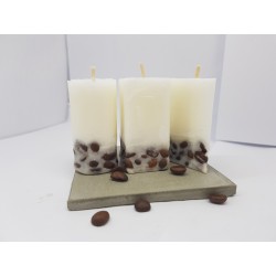 Set of coffee candles Set of coffee candles Set of candles with coffee aroma Set of candles with coffee beans