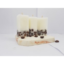 Set of coffee candles Set of coffee candles Set of candles with coffee aroma Set of candles with coffee beans