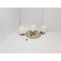 Set of coffee candles Set of coffee candles Set of candles with coffee aroma Set of candles with coffee beans