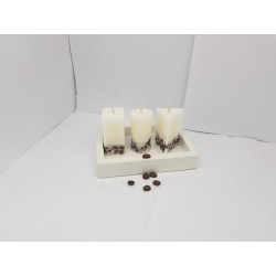 Set of coffee candles Set of coffee candles Set of candles with coffee aroma Set of candles with coffee beans