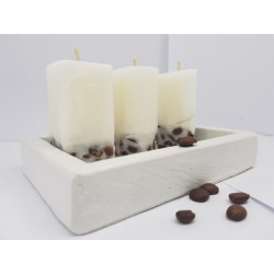 Set of coffee candles Set of coffee candles Set of candles with coffee aroma Set of candles with coffee beans