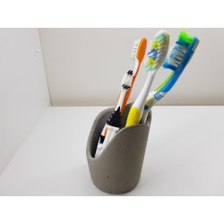 Toothbrush holder Bathroom accessories Handmade Concrete Toothbrush and Paste Holder Stylish Bathroom Accessories