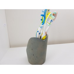 Toothbrush holder Bathroom accessories Handmade Concrete Toothbrush and Paste Holder Stylish Bathroom Accessories