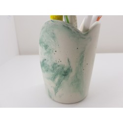 Toothbrush holder Bathroom accessories Handmade Concrete Toothbrush and Paste Holder Stylish Bathroom Accessories