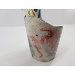 Toothbrush holder Bathroom accessories Handmade Concrete Toothbrush and Paste Holder Stylish Bathroom Accessories