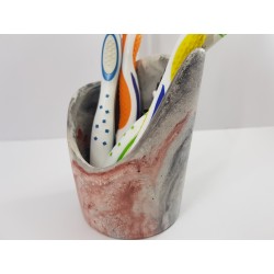 Toothbrush holder Bathroom accessories Handmade Concrete Toothbrush and Paste Holder Stylish Bathroom Accessories