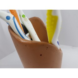 Toothbrush holder Bathroom accessories Handmade Concrete Toothbrush and Paste Holder Stylish Bathroom Accessories