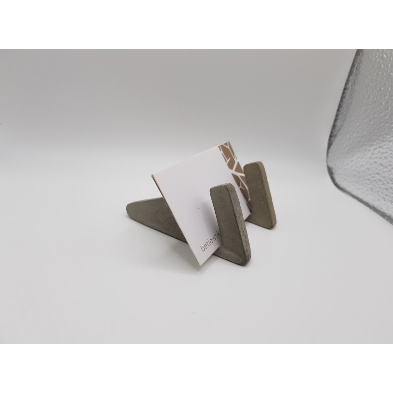 Business card holder Handmade business card holders Business card holder made of concrete Table card holder