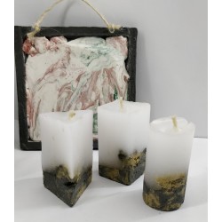 Candles Decorative candles Concrete candles Handmade candles Exclusive candles Set of candles