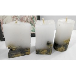 Candles Decorative candles Concrete candles Handmade candles Exclusive candles Set of candles