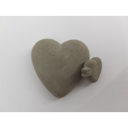 Heart Handmade heart Concrete heart Unusual heart Creative heart Heart decor Heart magnet Heart interior