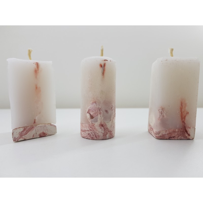 Candles Decorative candles Concrete candles Handmade candles Exclusive candles Set of candles