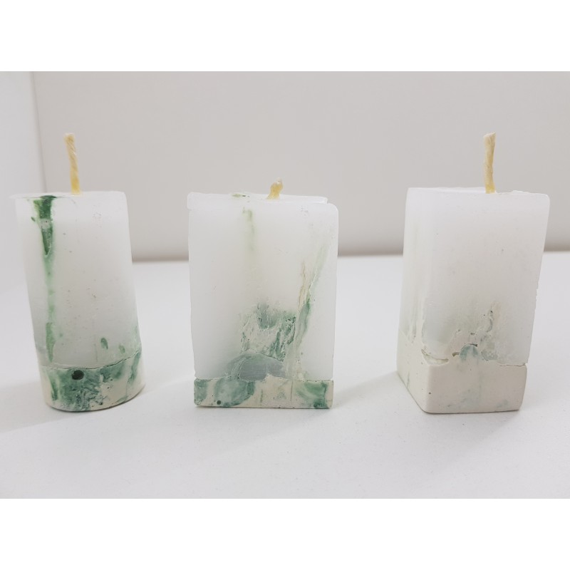 Candles Decorative candles Concrete candles Handmade candles Exclusive candles Set of candles