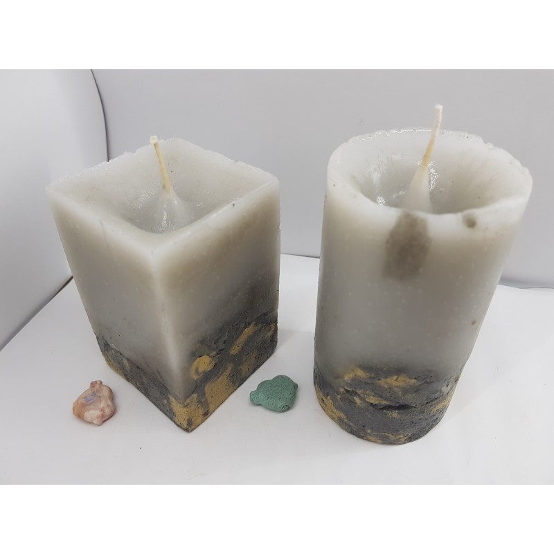 Candles Decorative candles Concrete candles Handmade candles Exclusive candles Set of candles