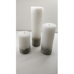 Candles Decorative candles Concrete candles Handmade candles Exclusive candles Set of candles