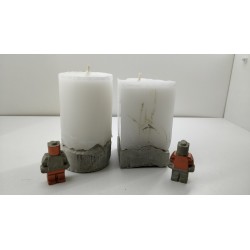 Candles Decorative candles Concrete candles Handmade candles Exclusive candles Set of candles