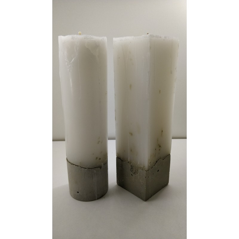 Candles Decorative candles Concrete candles Handmade candles Exclusive candles Set of candles