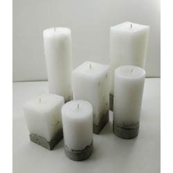 Candles Decorative candles Concrete candles Handmade candles Exclusive candles Set of candles