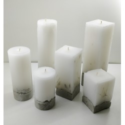 Candles Decorative candles Concrete candles Handmade candles Exclusive candles Set of candles