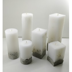 Candles Decorative candles Concrete candles Handmade candles Exclusive candles Set of candles