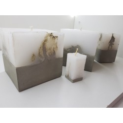 Candles Decorative candles Concrete candles Handmade candles Exclusive candles Set of candles