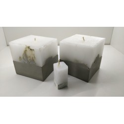 Candles Decorative candles Concrete candles Handmade candles Exclusive candles Set of candles