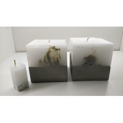 Candles Decorative candles Concrete candles Handmade candles Exclusive candles Set of candles